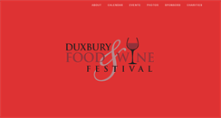 Desktop Screenshot of duxburyfoodandwinefestival.com