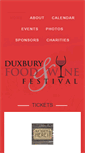 Mobile Screenshot of duxburyfoodandwinefestival.com